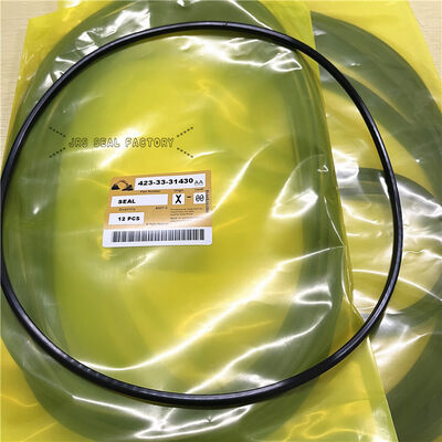 423-33-31430 4233331430 Μαύρος εφεδρικός δακτύλιος NBR για κιτ εκσκαφέων υδραυλικού κυλίνδρου